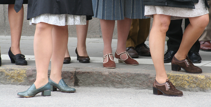 Details on shoes from the filming day.