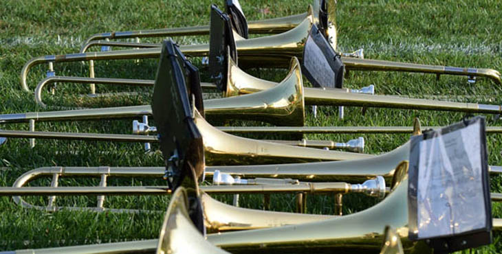 Bild på tromboner